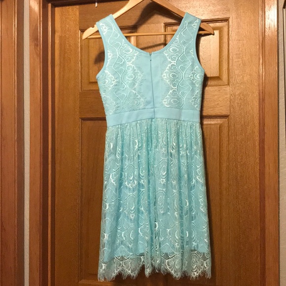 Blue Lace ModCloth Dress - Picture 3 of 3